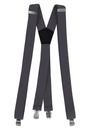 HOSENTRÄGER 3CM BREITE X-FORM VERSTELLBARE LÄNGE MIT CLIPVERSCHLUSS - Belt business - grau