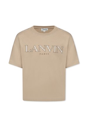 A MANICA CORTA - Print T-shirt - beige