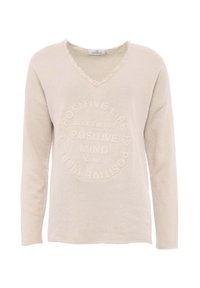 POSITIVE MIND - Strickpullover - beige