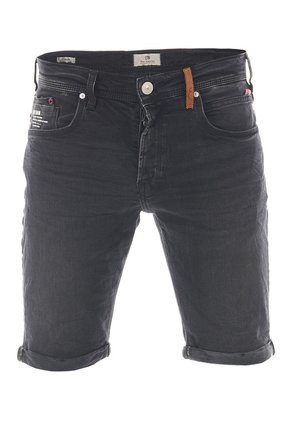 CORVIN - Jeans Shorts - black denim