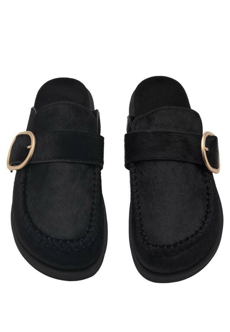 Mango Kids Mules black
