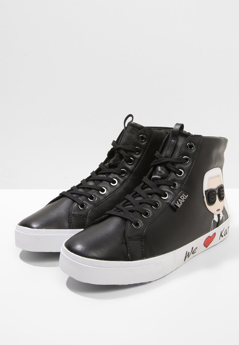 KARL LAGERFELD SKOOL IKONIC LACE Høye joggesko black KARL LAGERFELD SKOOL IKONIC LACE Høye joggesko black