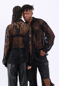 YOURTURN UNISEX - Button down-skjorte - black