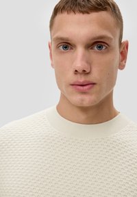 QS MET GARMENT WASH - Trui - wollweiß