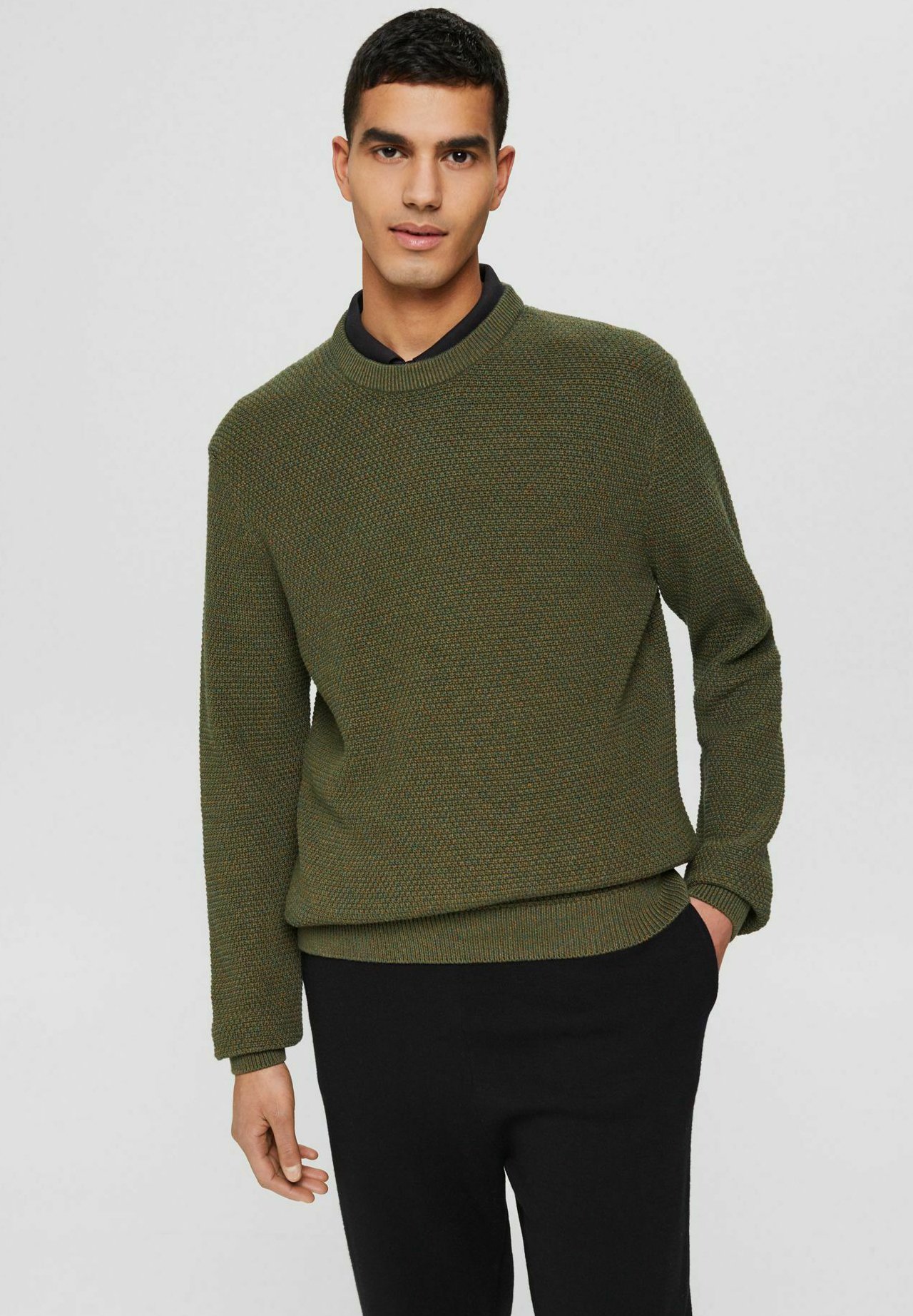khaki green jumpers