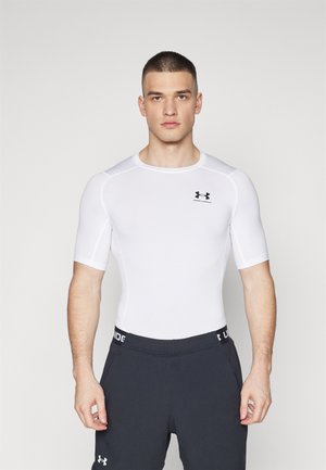 Under Armour HEATGEAR - Športne majice - white/black