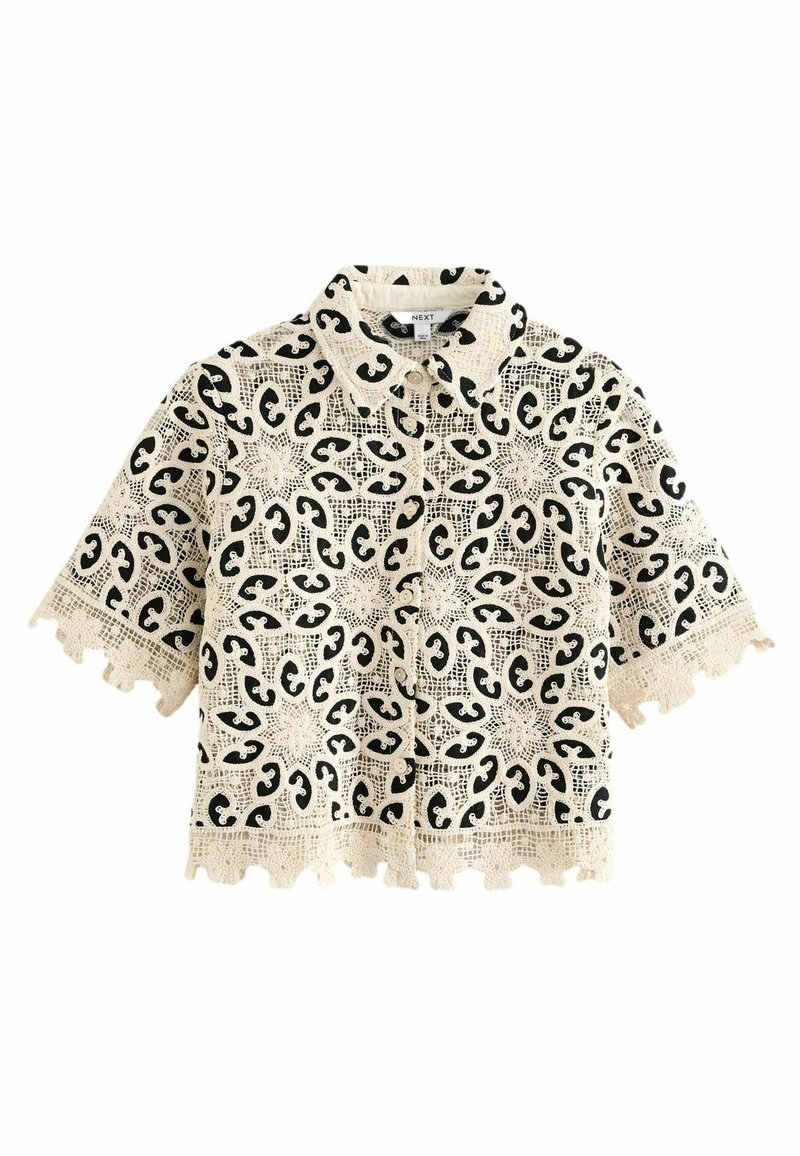 Next REGULAR FIT  - Nööpidega pluus - black ecru