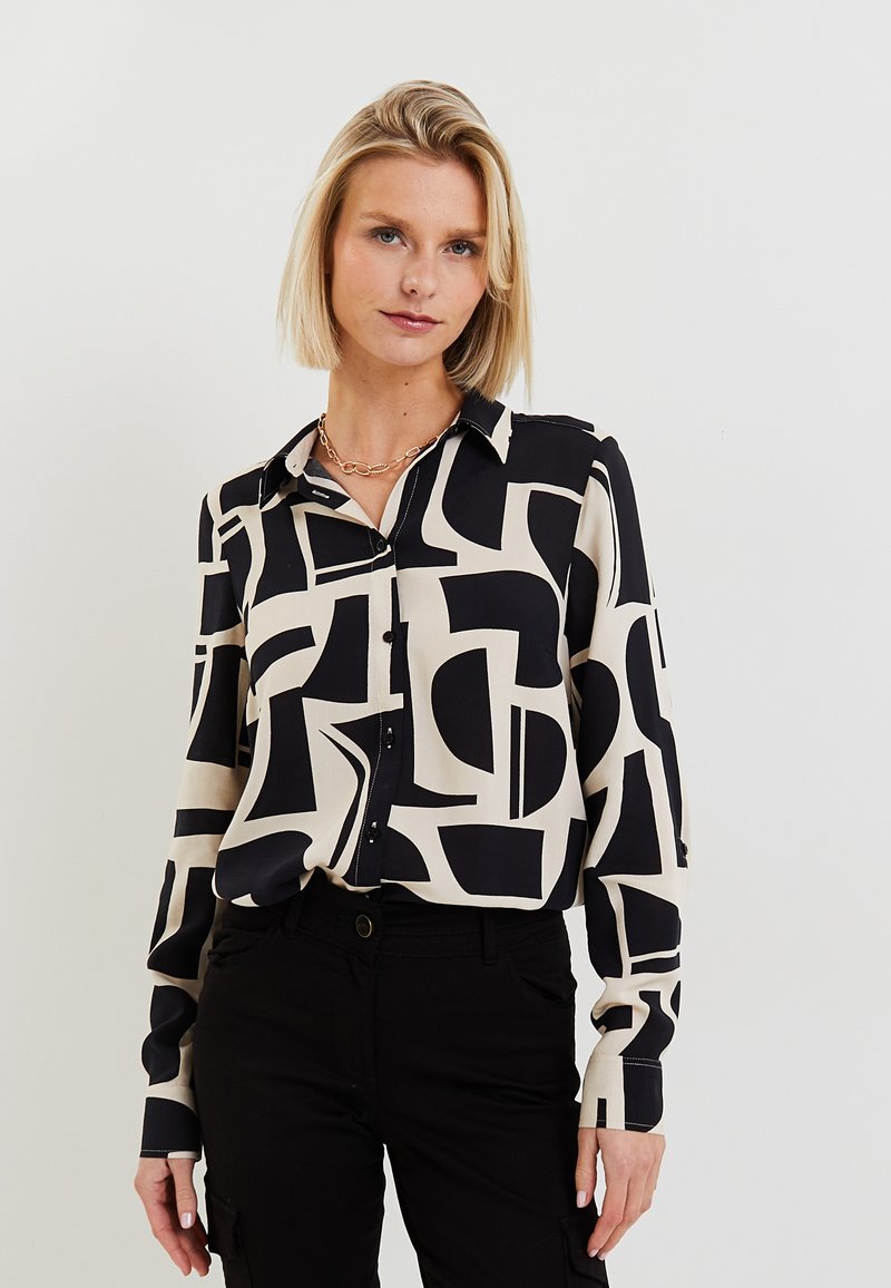 Chemise fluide en maille femme ECRU