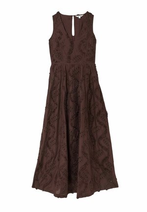 FatFace REGULAR FIT - TEXTURED MAXI DRESSES . - Maxi dress - chocolate brown