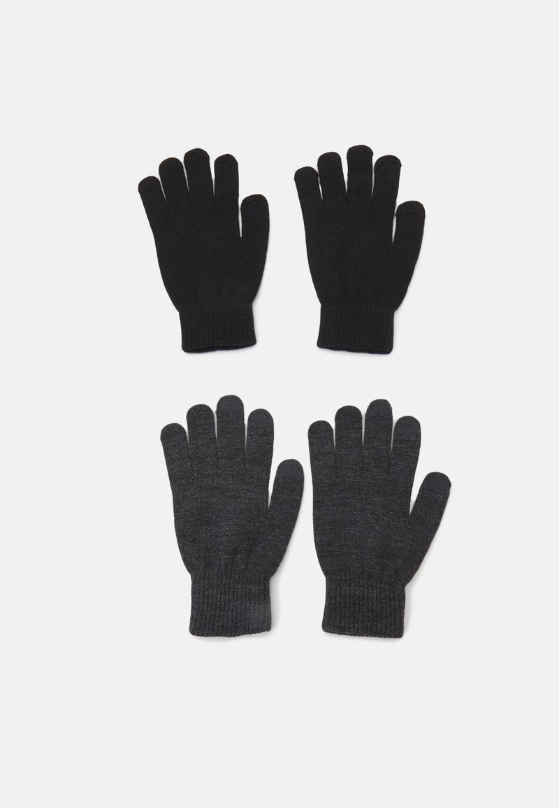 Pier One 2 PACK - Kesztyűk - black/grey