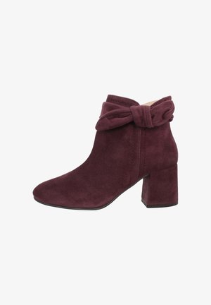 Xaver Luis, RINA - EDLE STIEFELETTE MIT BLOCKABSATZ - Ankle boots - wein