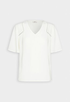 JDY, JDYEMILIE V NECK TOP - Блуза - off white