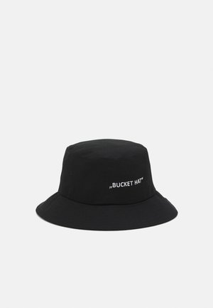 LETTERED BUCKET HAT UNISEX - Hatte - black