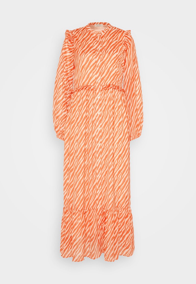 Notes du Nord Maxi-jurk koraalrood