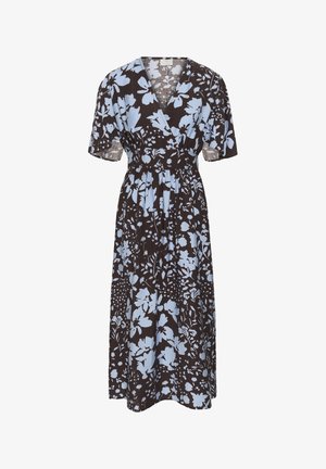 Kaffe, KANADIRA - Vestido informal - coffee bean blue fog flower