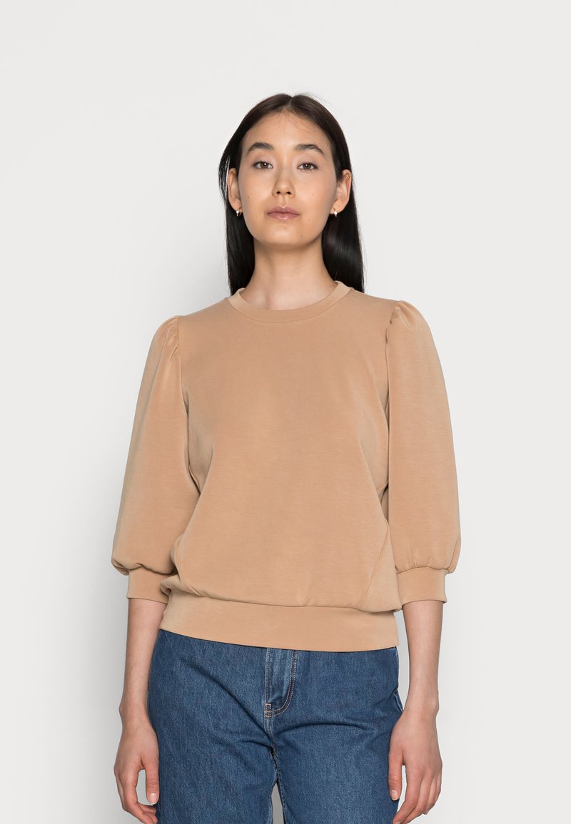 SELECTED FEMME sweater SLFTENNY met plooien roze