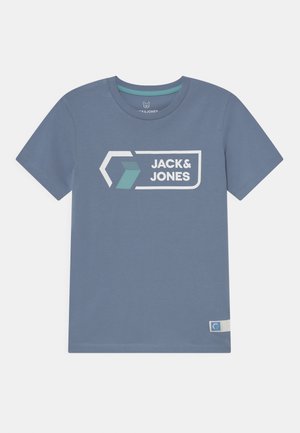JCOLOGAN TEE CREW NECK - T-shirt con stampa - faded denim