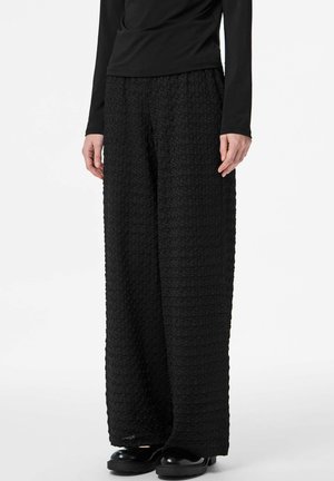 WIDE BROOKS - Pantalon classique - black