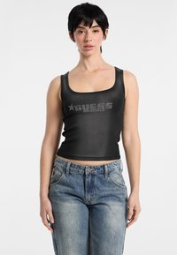 Guess MIT STRASS - Top - schwarz