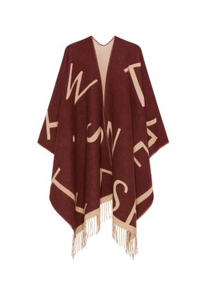 PONCHO JACQUARD E FRANGE - Mantella - winetasting