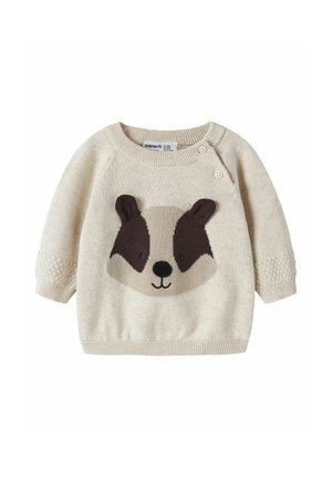 Name it, Pullover - mottled beige