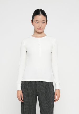 MOD HENLEY - Top dugih rukava - new off white