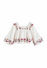 Next EMBROIDERED - Bluse - cream
