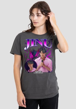 Print T-shirt - anthracite