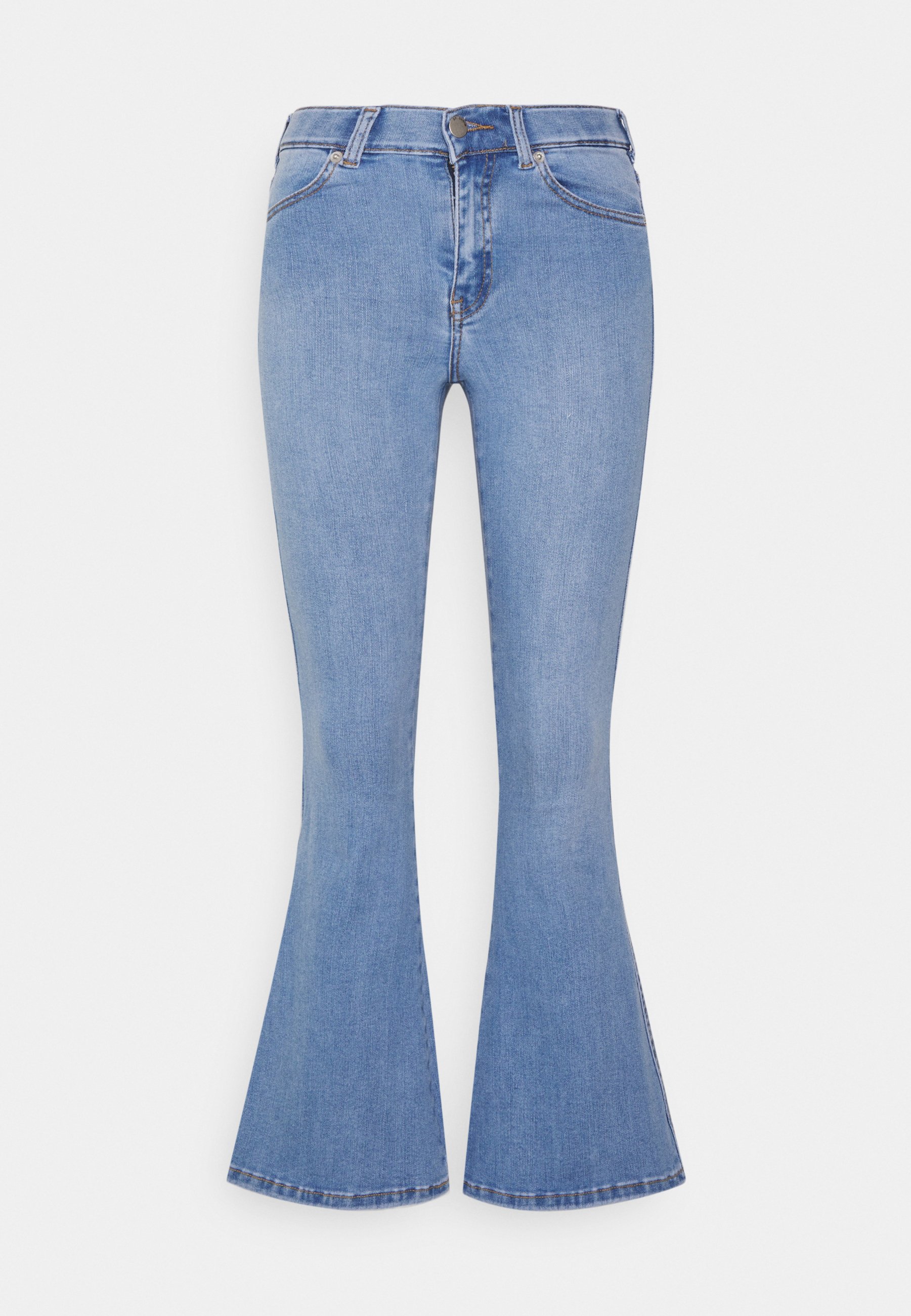 Dr.Denim Petite MACY - Platėjantys džinsai - light blue/tamsiai mėlyna -  Zalando.lt