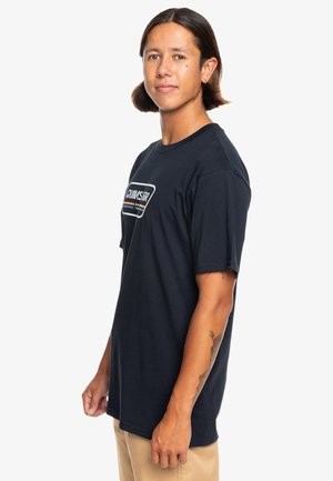 Quiksilver RANGE LIFE FRONT SS - T-shirts print - black