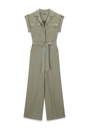 Guess, SS FLORA BELTED SATIN OVERALL - Jumpsuit - grün