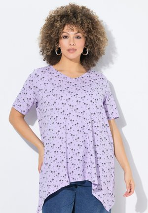 PALM TREE POINTED HEM - T-shirts print - lavender