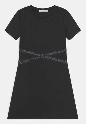 PUNTO LOGO TAPE DRESS - Jerseykleid - black