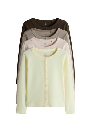 REGULAR FIT -  4 PACK LONG SLEEVE  BUTTON THROUGH  - Longsleeve - brown pink