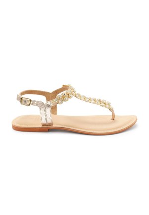 Next FOREVER COMFORTÂ® JEWEL TOE POST SANDALS - T-bar sandals - gold