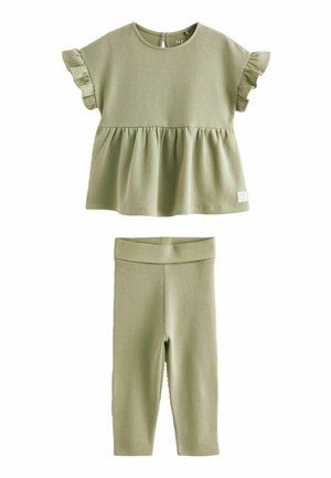 Next RUFFLE  SET   - T-shirt imprimé - green