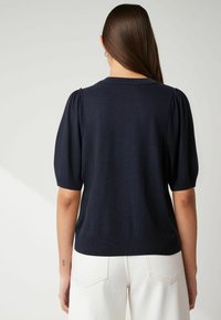Next ROUND NECK SHORT SLEEVE REGULAR FIT - Pamata T-krekls - navy blue
