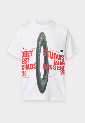 Obey Clothing, STUDIOS CHAOS DISSENT - T-Shirt print - white