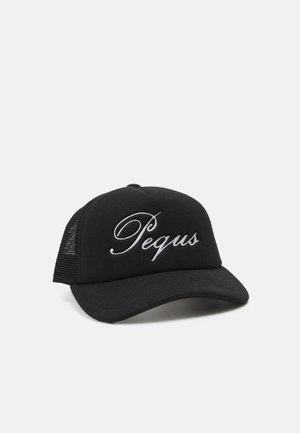 HANDWRITTEN LOGO TRUCKER UNISEX - Kapa - black