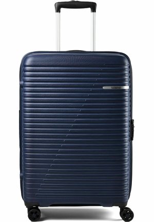 LIFTOFF 4 ROLLEN TROLLEY 67 CM MIT DEHNFALTE UNISEX - Trolley - midnight blue
