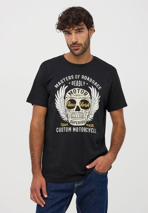 Terranova TESCHIO - T-shirt con stampa - nero