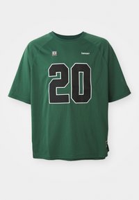 TWO LAYER OVERSIZED - Μπλουζάκι με στάμπα - olive night