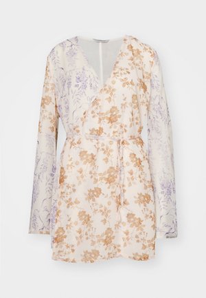 Holzweiler PATCHWORK WRAP DRESS - Day dress - multicolor