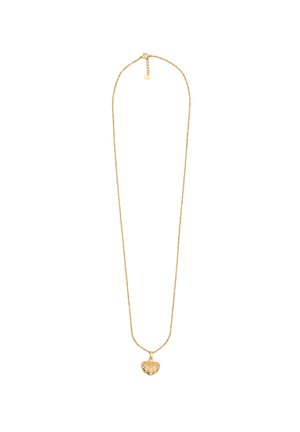 Necklace - gold coloured white