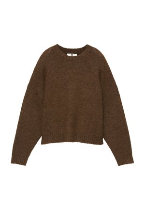 PULL&BEAR, BASIC KNIT - JUMPER - Pullover - brown
