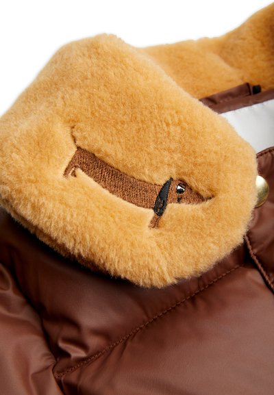 Mini Rodini DOG PUFFER JACKET UNISEX - Talvejope - brown