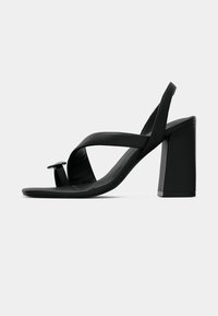 Zign Studio LEATHER - Sandalai su T formos dirželiu - black