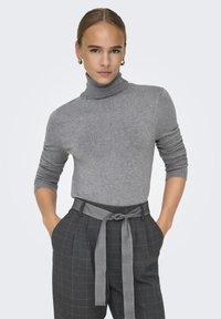 ONLY ONLVENICE ROLLNECK - Neule - light grey melange