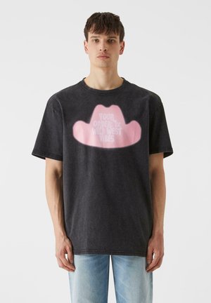 T-shirts med print - black