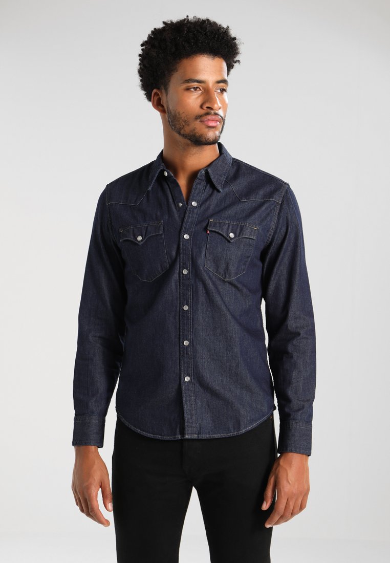 red cast rinse/dark-blue denim 